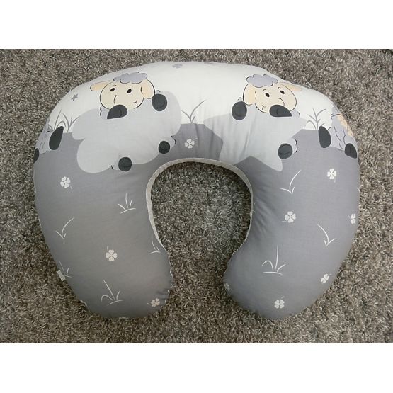 Sada povlečení do postýlky 120x90cm Beránek šedá