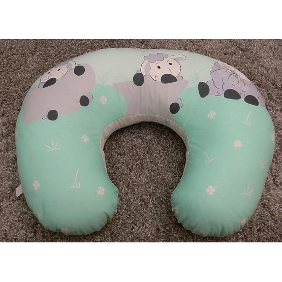 Sada povlečení do postýlky 135x100 cm Beránek mátová