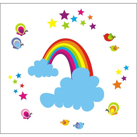 Samolepící dekorace Duha