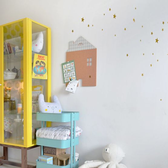 Samolepící nástěnka DEKORNIK - Modrý domek