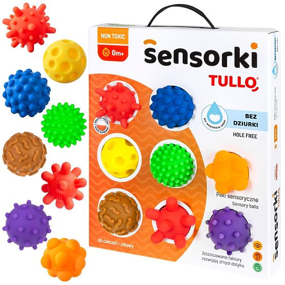 Senzorne loptice Tullo - 8 loptica bez otvora