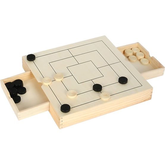 Set drvenih igara 3 u 1 - Šah, Dama, Mlin