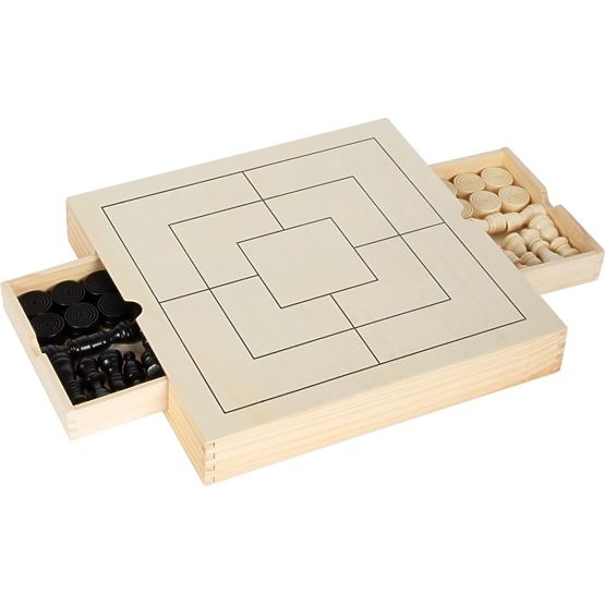Set drvenih igara 3 u 1 - Šah, Dama, Mlin