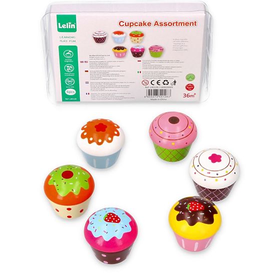 Komplet drvenih muffina