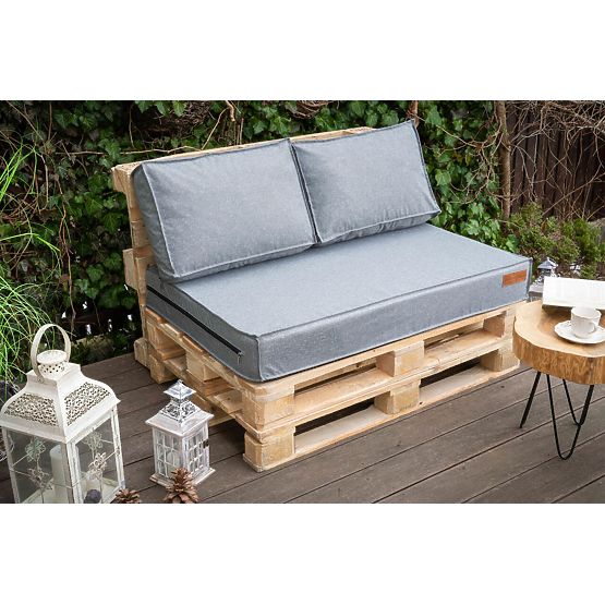Set jastuka za namještaj od paleta - Svijetlo siva