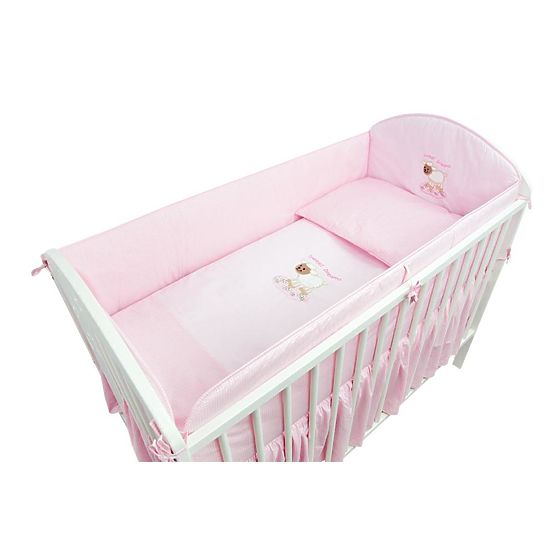 Set posteljine 120x90 cm Ovca - ružičasta