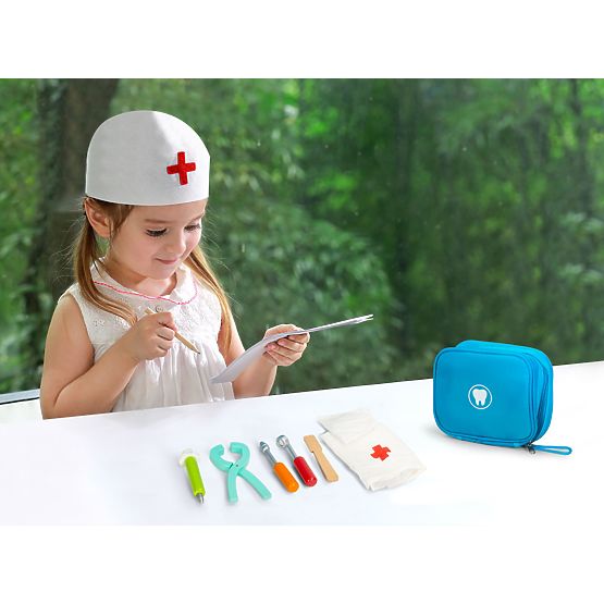 Set stomatologa torba sa 7 dodataka za djecu ECOTOYS
