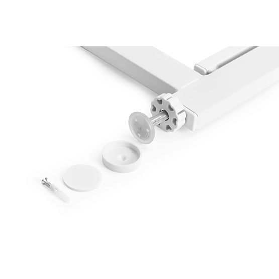 Sigurnosna barijera 74-105 cm za stepenice i vrata čelični dodatni paneli bijela ECOTOYS