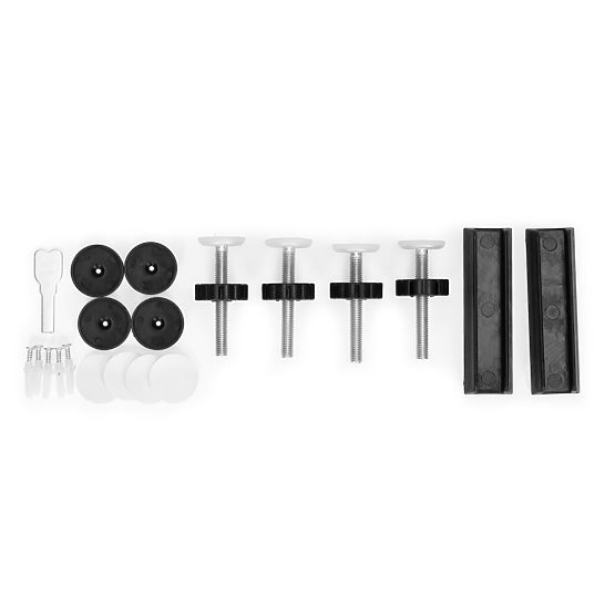 Sigurnosna barijera 74-105 cm za stepenice i vrata, čelik, dodatni paneli, crna ECOTOYS