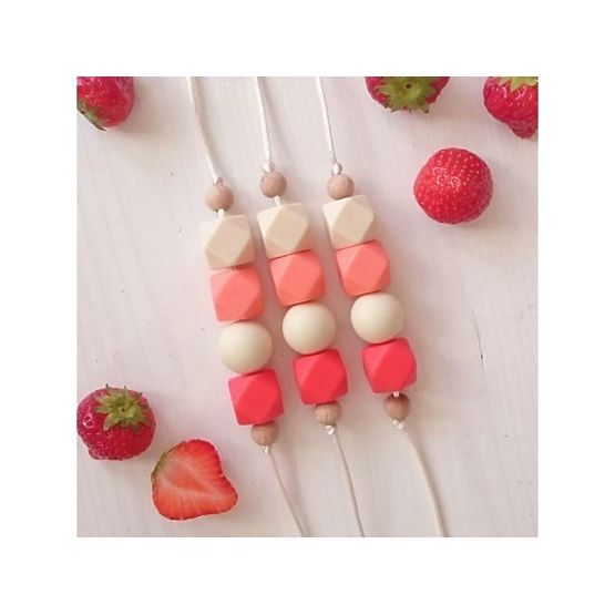 Silikonske kuglice za dojenje jagoda