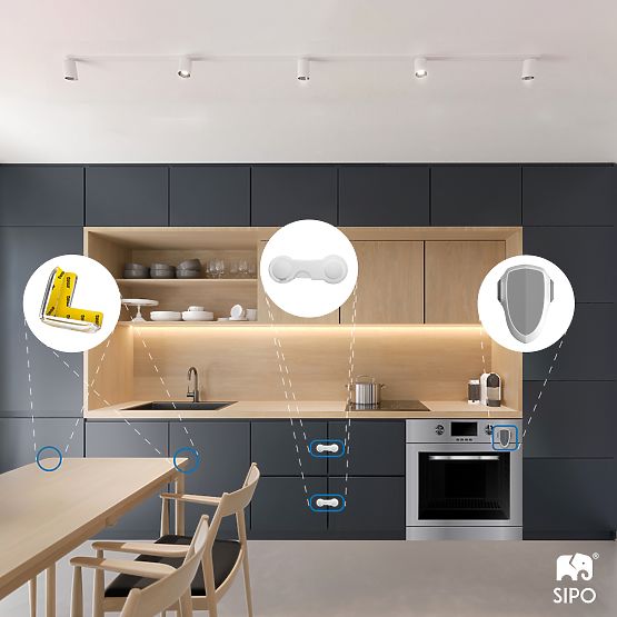 SIPO Set silikonskih štitnika u obliku slova L - 12 kom