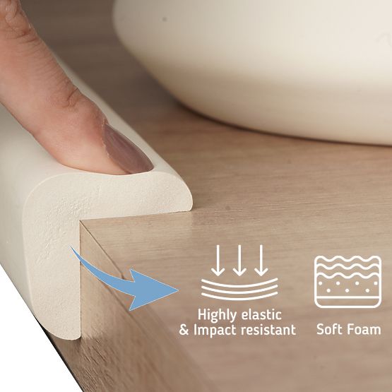 SIPO Zaštitna traka za rubove namještaja, bež - 1 kom