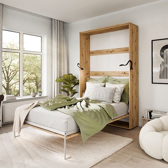 Sklopivi krevet KOBI VERTO 140x200 Hrast Artisan 1 kom