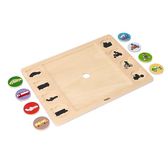 Slagalica 2u1 Vozila - puzzle i igra pronađi sjenu