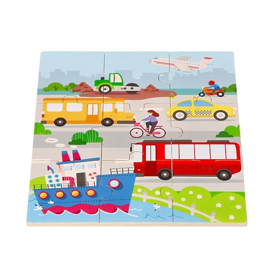Slagalica 2u1 Vozila - puzzle i igra pronađi sjenu