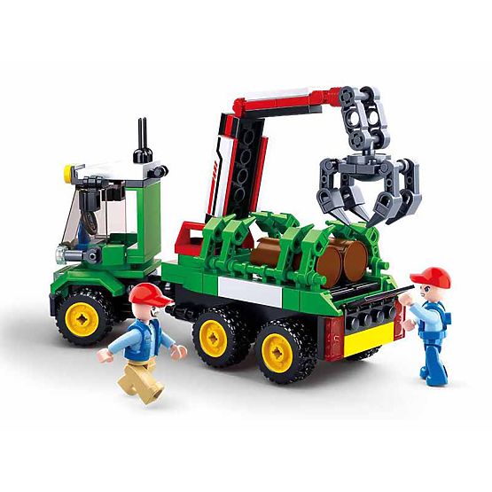 Sluban Town Farma M38-B0778 - Traktor s prikolicom za trupce