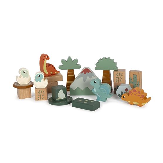 Small Foot Drvene kocke Dino
