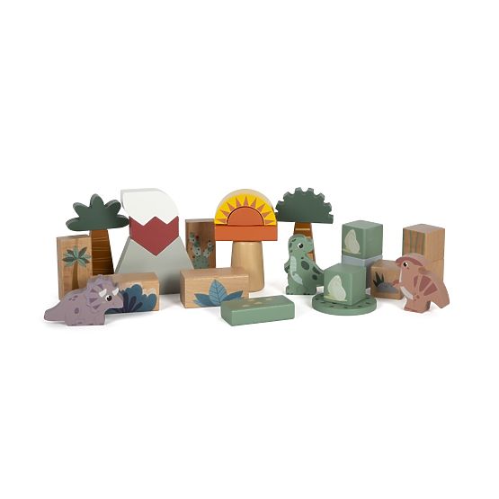 Small Foot Drvene kocke Dino