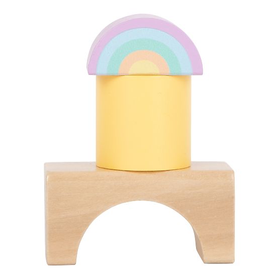 Small Foot Drvene kocke pastelne 50 kom