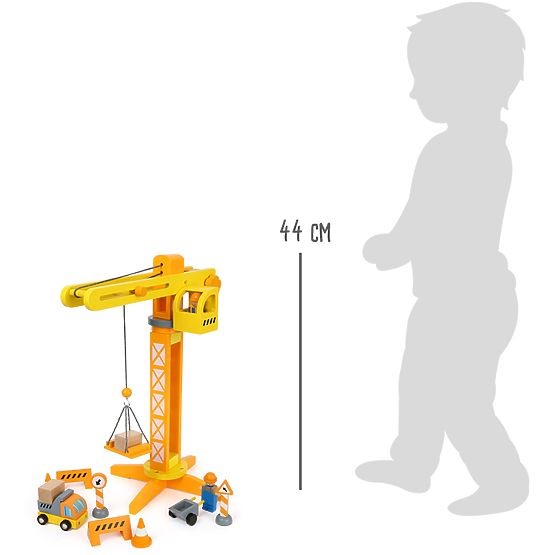 small foot Drveni dizalica s priborom