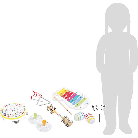 small foot Drveni glazbeni set s točkicama