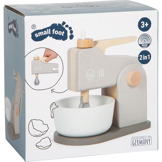 small foot Drveni kuhinjski robot 2 u 1 Tasty sivi