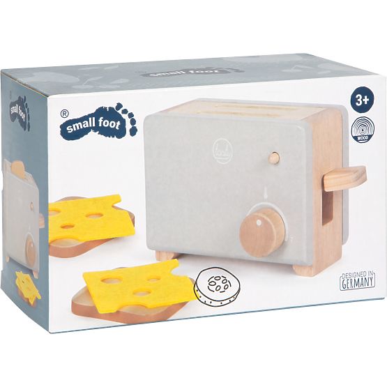 small foot Drveni toster Tasty sivi