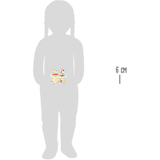 small foot Glazbena kutija sa slonom i papigom