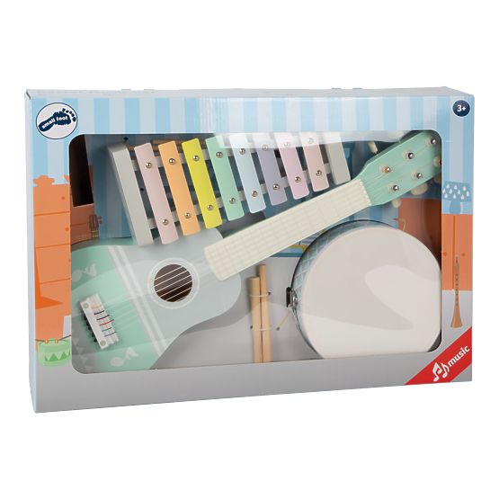 small foot Pastelni glazbeni set 3 kom