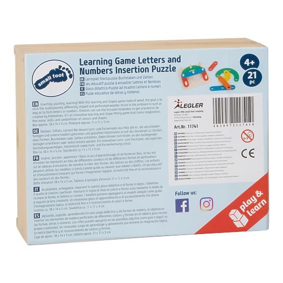 Small Foot Puzzle igra Slova i brojke