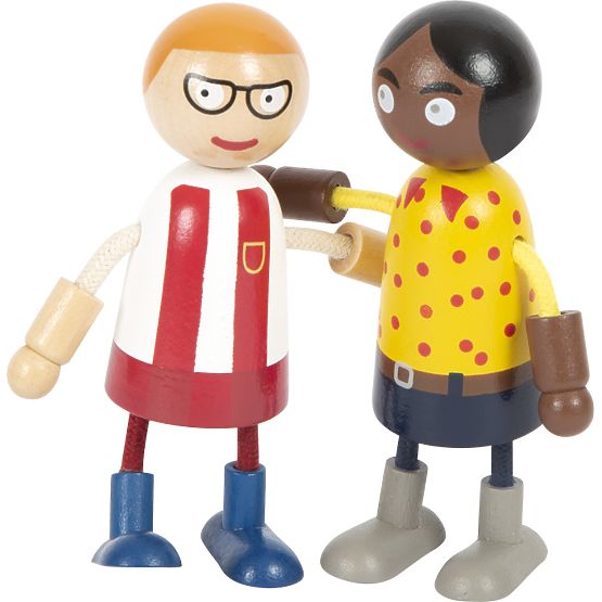 small foot Savitljive lutke obitelj s djetetom