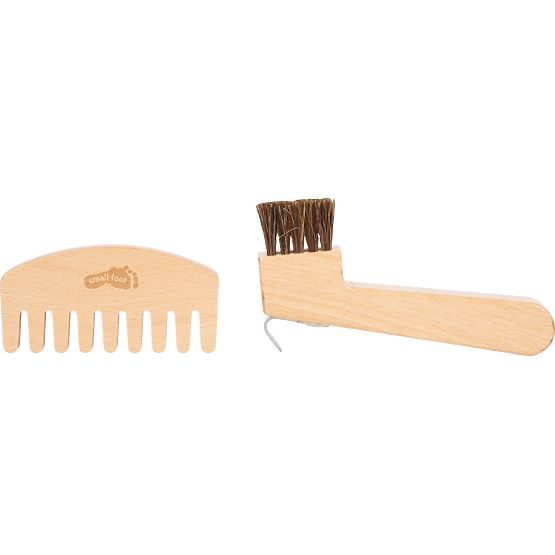 small foot Set za njegu konja s crvenom torbom