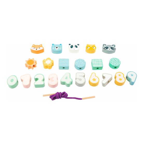 Small Foot Stringing perle u pastelnim bojama