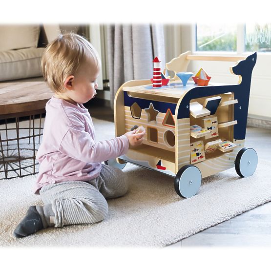 Small Foot Wooden walker Whale