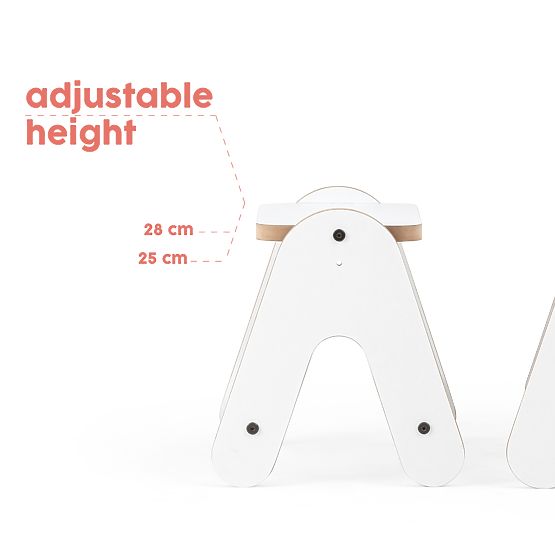 Stol s pločom Massam - Bijeli