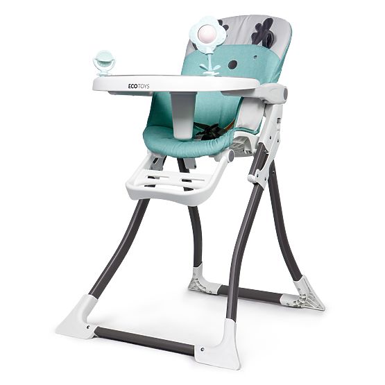 Stol za blagovanje sobova - bijelo-tirkizna