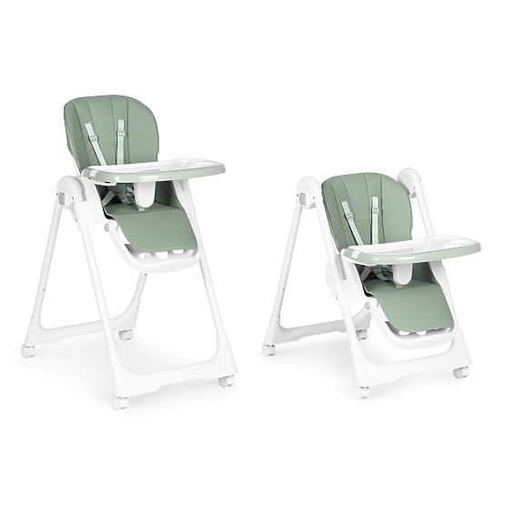 Stolica za hranjenje s podesivom visinom, eko koža, pojasevi, dvostruki pladanj ECOTOYS