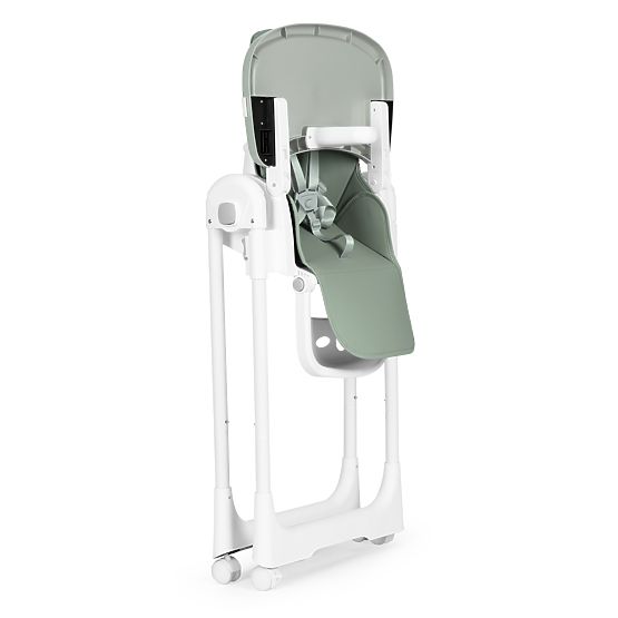 Stolica za hranjenje s podesivom visinom, eko koža, pojasevi, dvostruki pladanj ECOTOYS