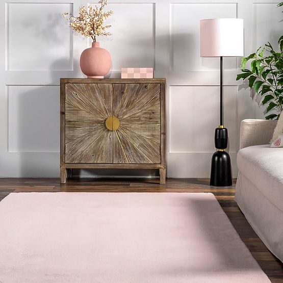 Svilenkasti tepih Rabbit - Roza