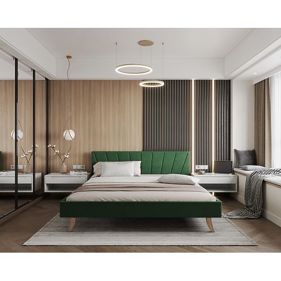 Tapecirani krevet HEAVEN 140 x 200 cm - Zeleni