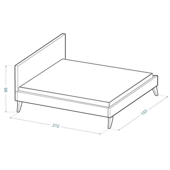 Tapecirani krevet HEAVEN 140 x 200 cm - Zeleni