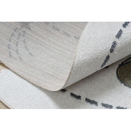 Tepih BONO 8288 krug Prostor, planeti krem / antracit