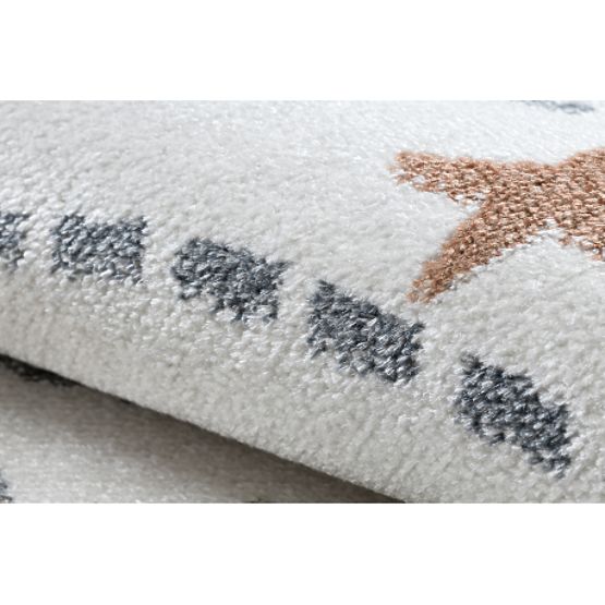 Tepih BONO 8288 krug Prostor, planeti krem / antracit