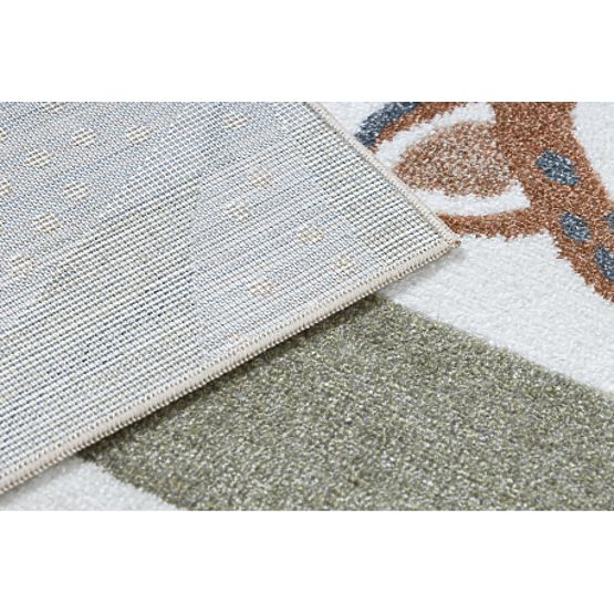 Tepih BONO 8426 Jungle, divlje životinje krem / tamno zlatna