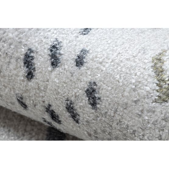 Tepih BONO 8436 krug Automobili, ulice krem / svijetlosiva