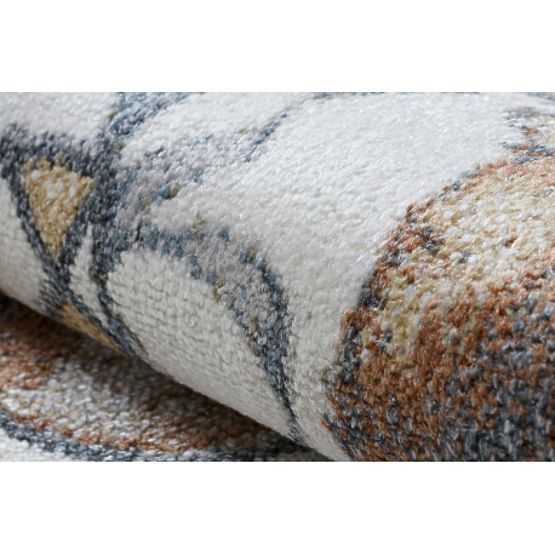 Tepih BONO 9614 krug Medvjed, baloni krema / svijetlosiva