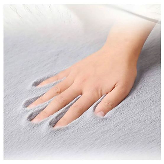 Zečja svilena tepih - tamno siva