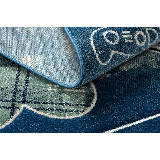 Tepih PETIT HELIKOPTER, AVIONI, plavi