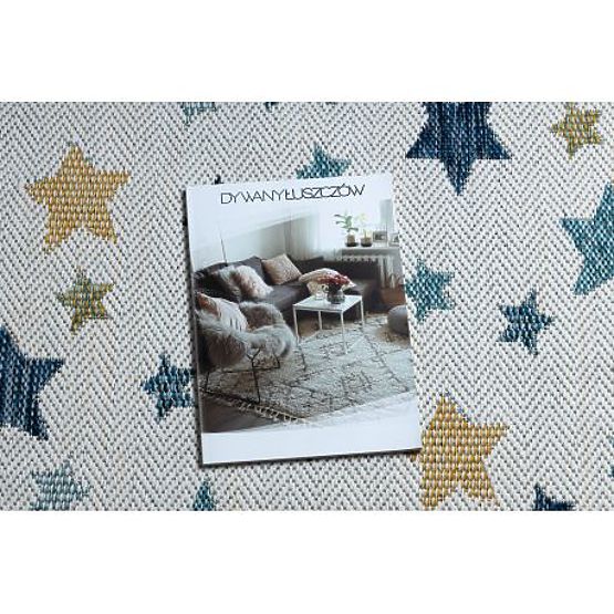 Tepih SISAL COOPER Zvijezde 22260 ecru / tamnoplava