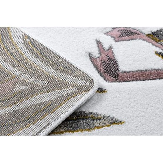 Tepih VRT, FLAMINGOSI, LISTOVI MONSTERE, krem